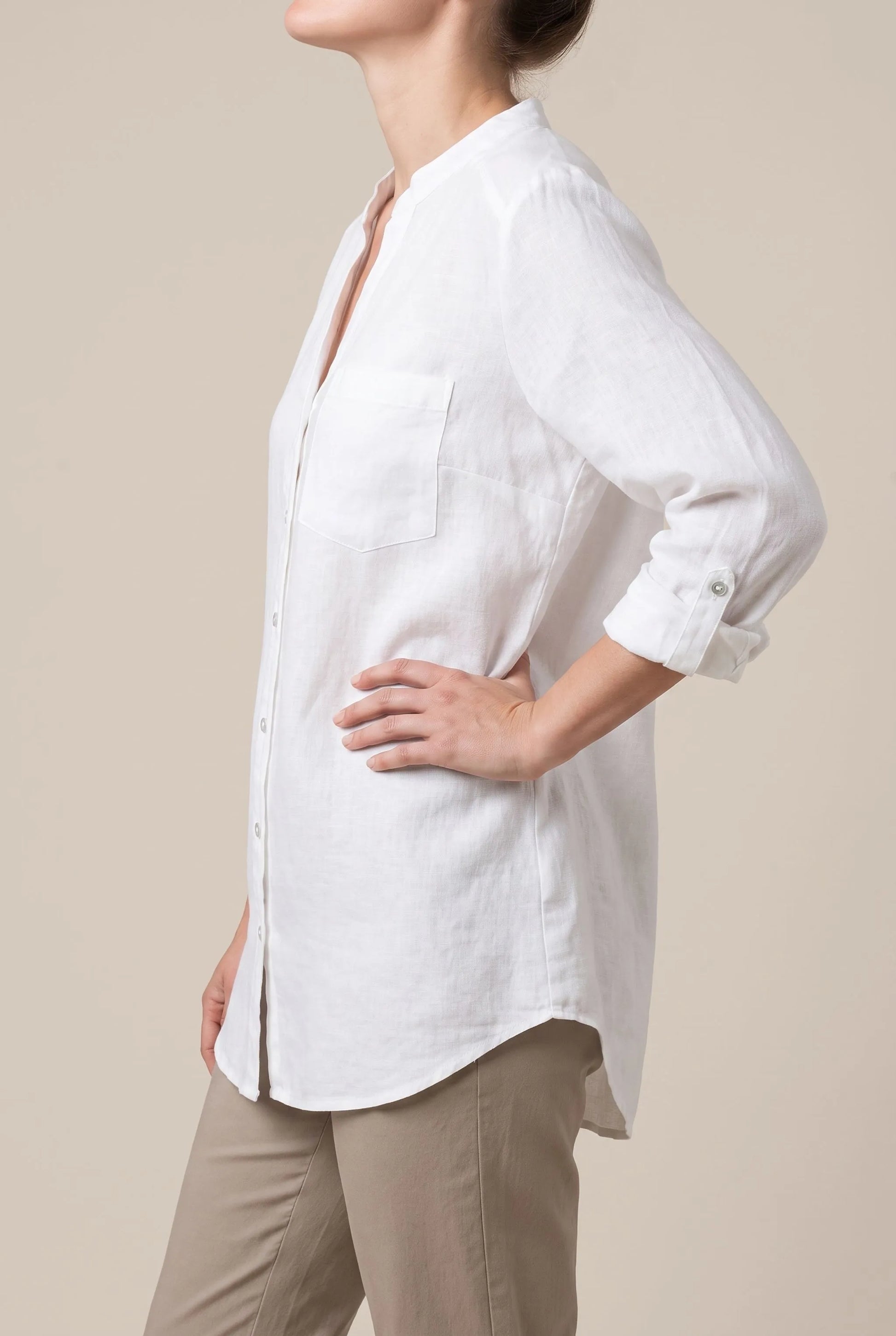 Solaris | Minimalistische Damenbluse Mit Lockerer Passform