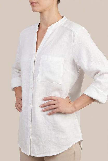 Solaris | Minimalistische Damenbluse Mit Lockerer Passform