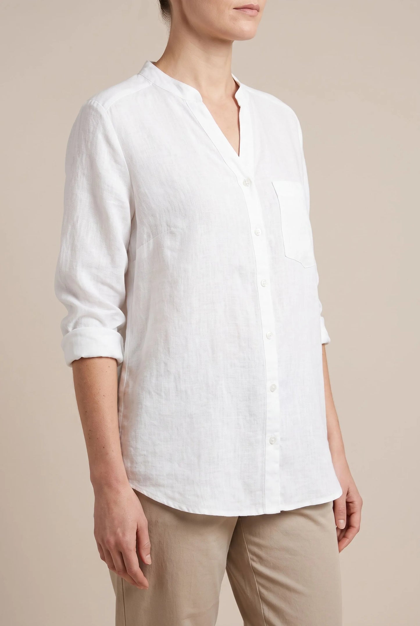 Solaris | Minimalistische Damenbluse Mit Lockerer Passform