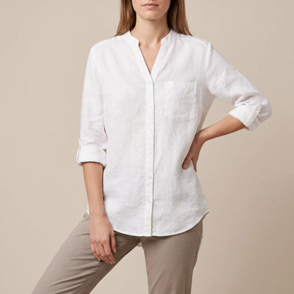 Solaris | Minimalistische Damenbluse Mit Lockerer Passform
