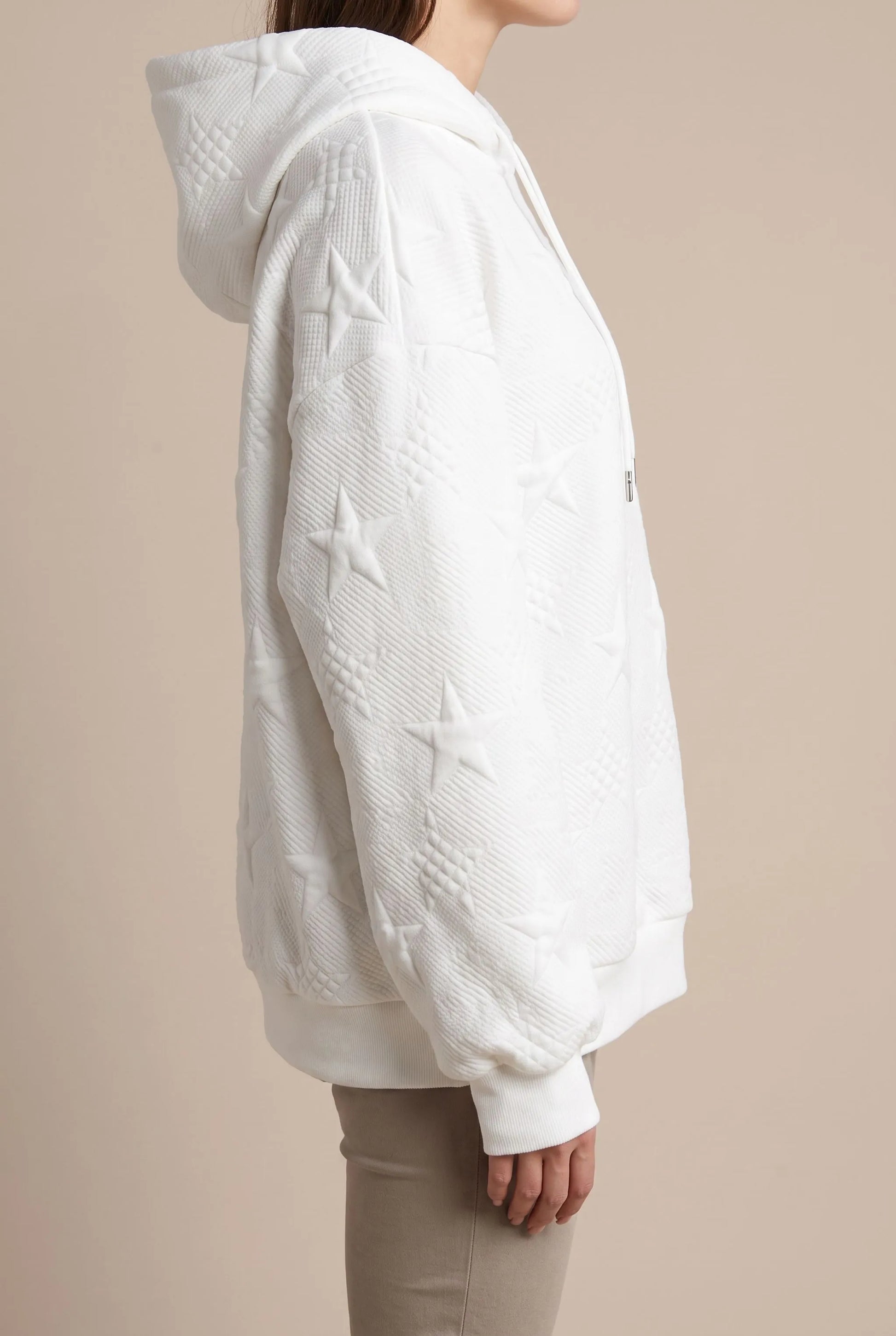 StarCloud | Geprägter Kapuzenpullover Mit Sternmuster