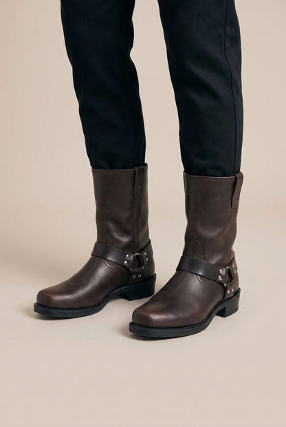 SteppeRider | Klassische Halbhohe Cowboystiefel
