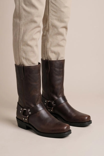 SteppeRider | Klassische Halbhohe Cowboystiefel