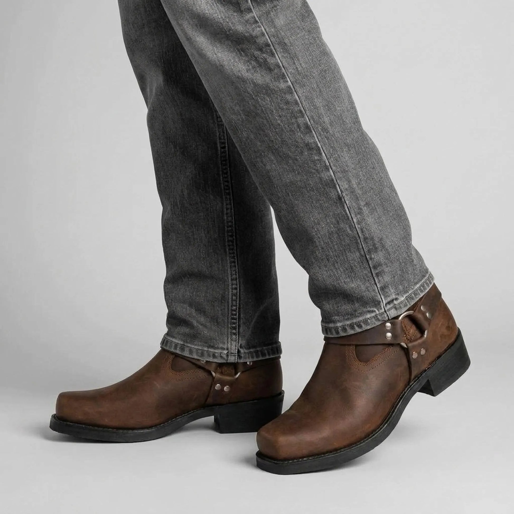 SteppeRider | Klassische Halbhohe Cowboystiefel