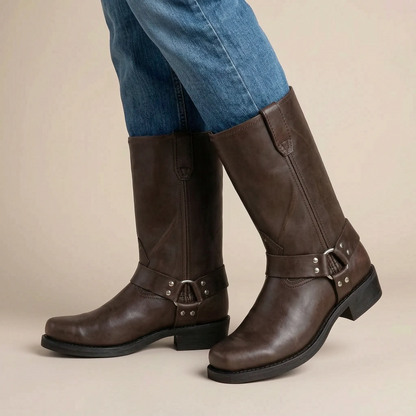 SteppeRider | Klassische Halbhohe Cowboystiefel
