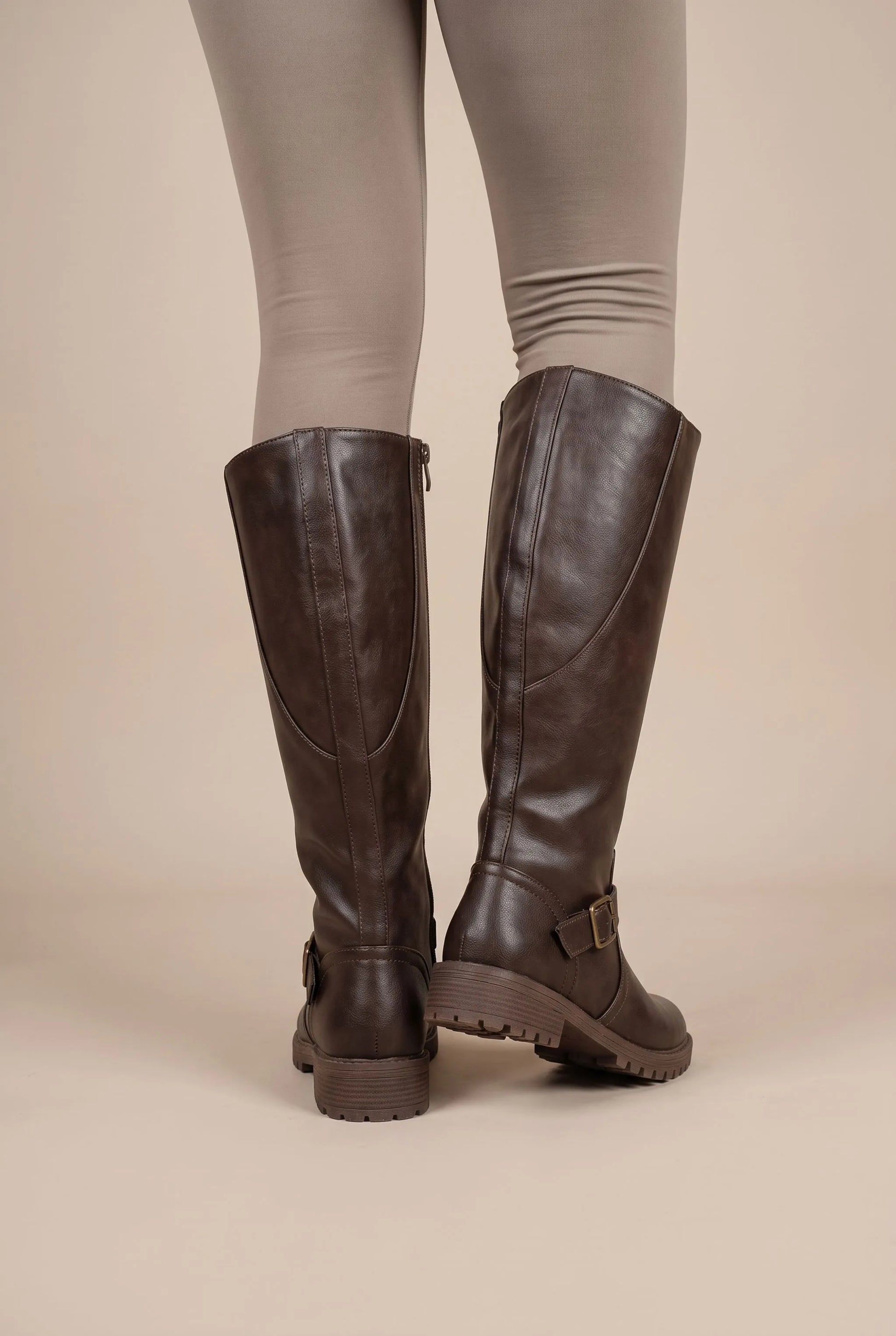 Strideley | Bequeme Hohe Damenstiefel Mit Runder Kappe