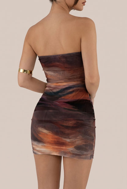 SummerNight | Trägerloses Kleid Mit Farbverlauf