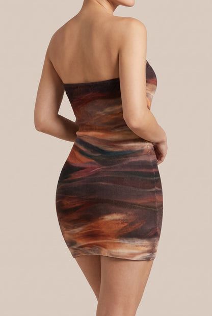 SummerNight | Trägerloses Kleid Mit Farbverlauf