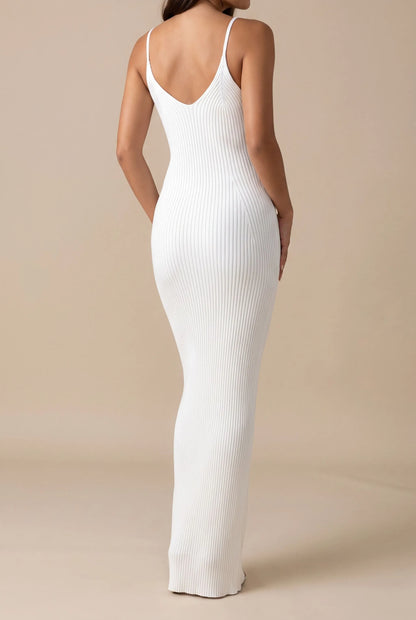 SummerRib | Langes Geripptes Sommerstrickkleid