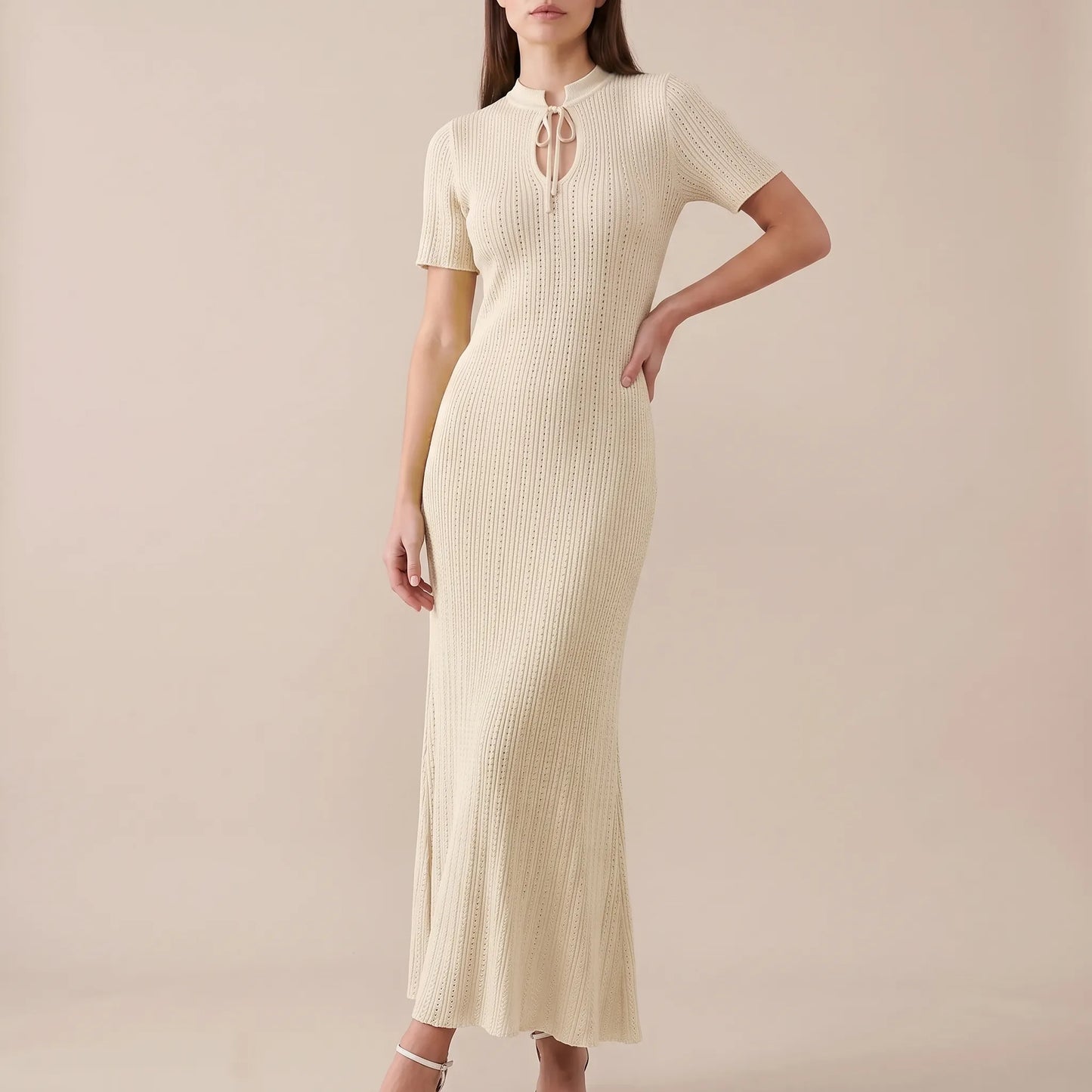 Summery | Elegantes Langes Strickkleid