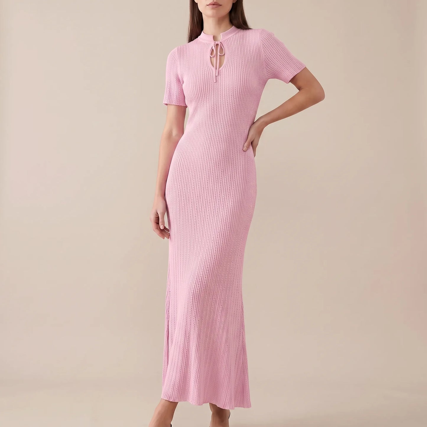 Summery | Elegantes Langes Strickkleid