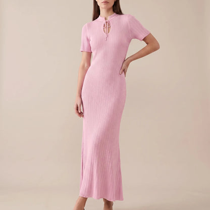 Summery | Elegantes Langes Strickkleid
