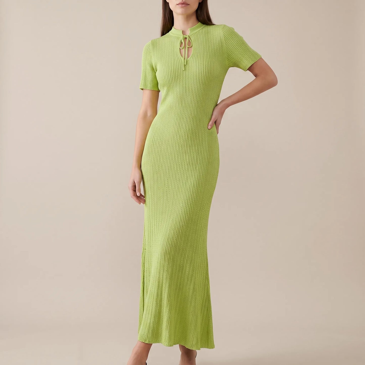 Summery | Elegantes Langes Strickkleid