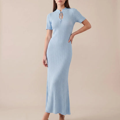 Summery | Elegantes Langes Strickkleid