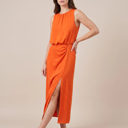 SunDrape | Festliches Midikleid Mit Raffung