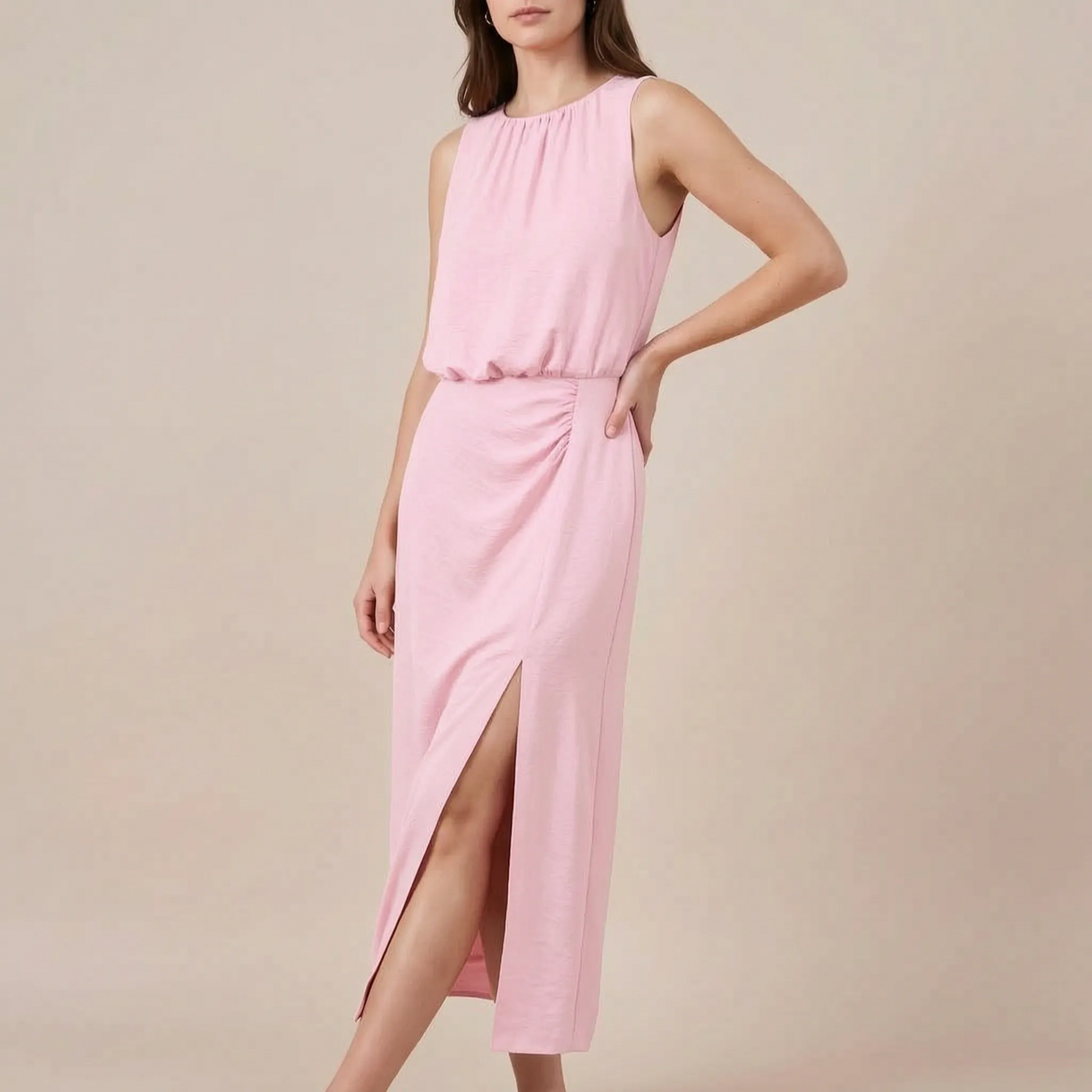 SunDrape | Festliches Midikleid Mit Raffung