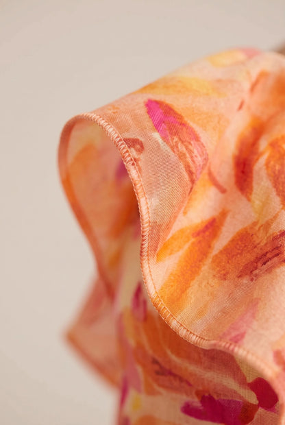 Sunflora | Langes Sommerkleid Mit Floralem Muster