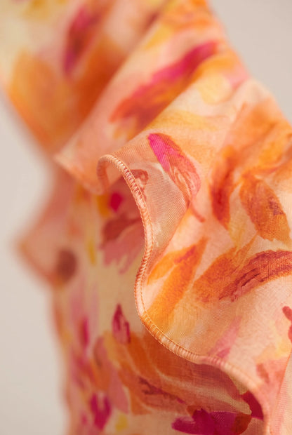 Sunflora | Langes Sommerkleid Mit Floralem Muster