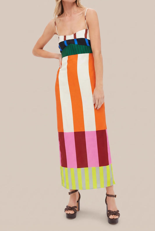 Sunova | Maxikleid Mit Geometrischem Muster
