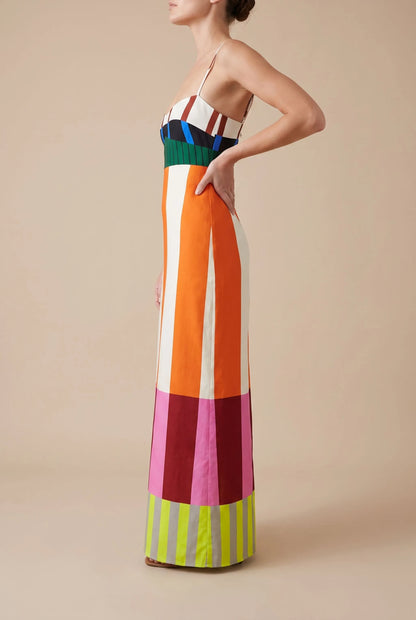 Sunova | Maxikleid Mit Geometrischem Muster