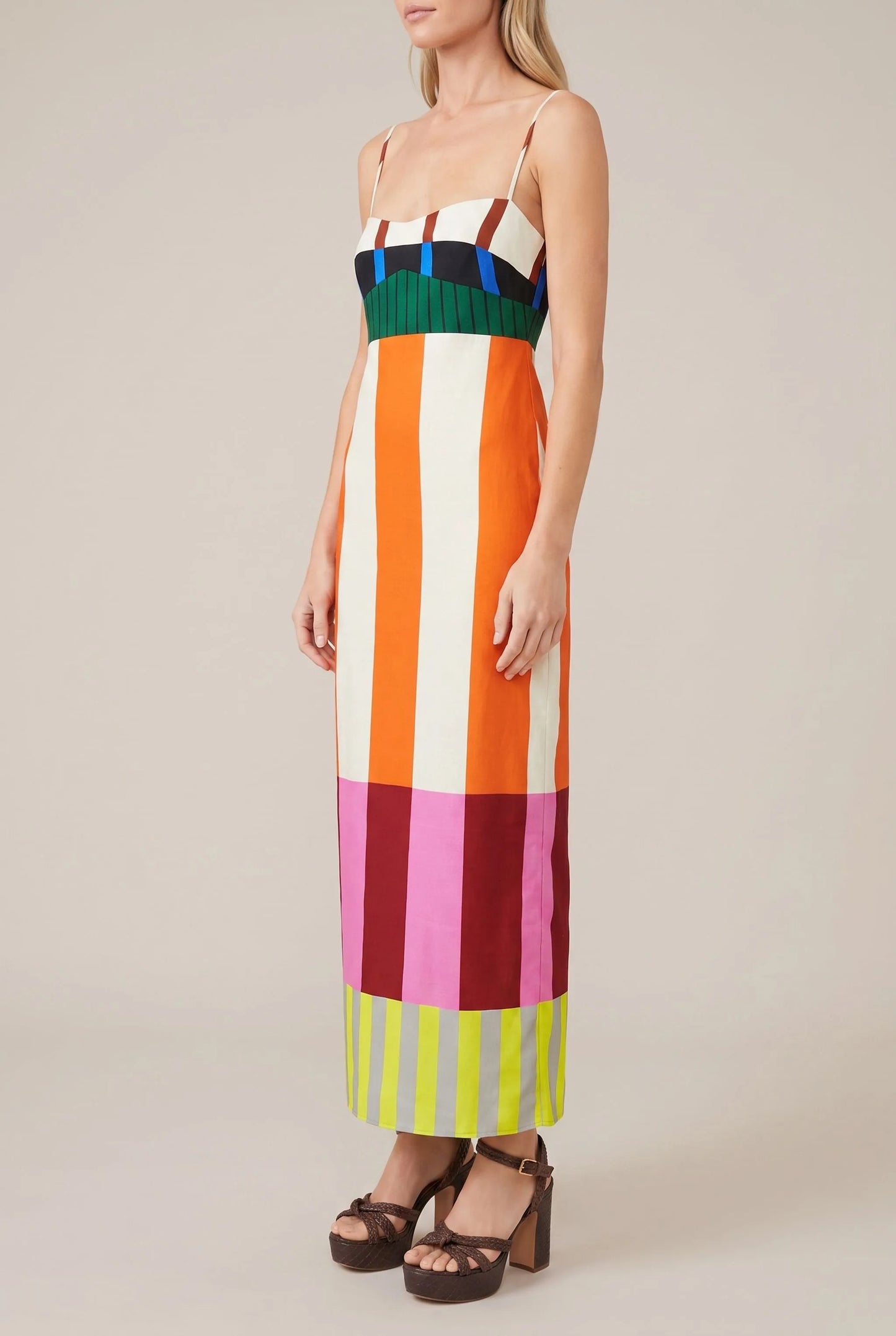 Sunova | Maxikleid Mit Geometrischem Muster