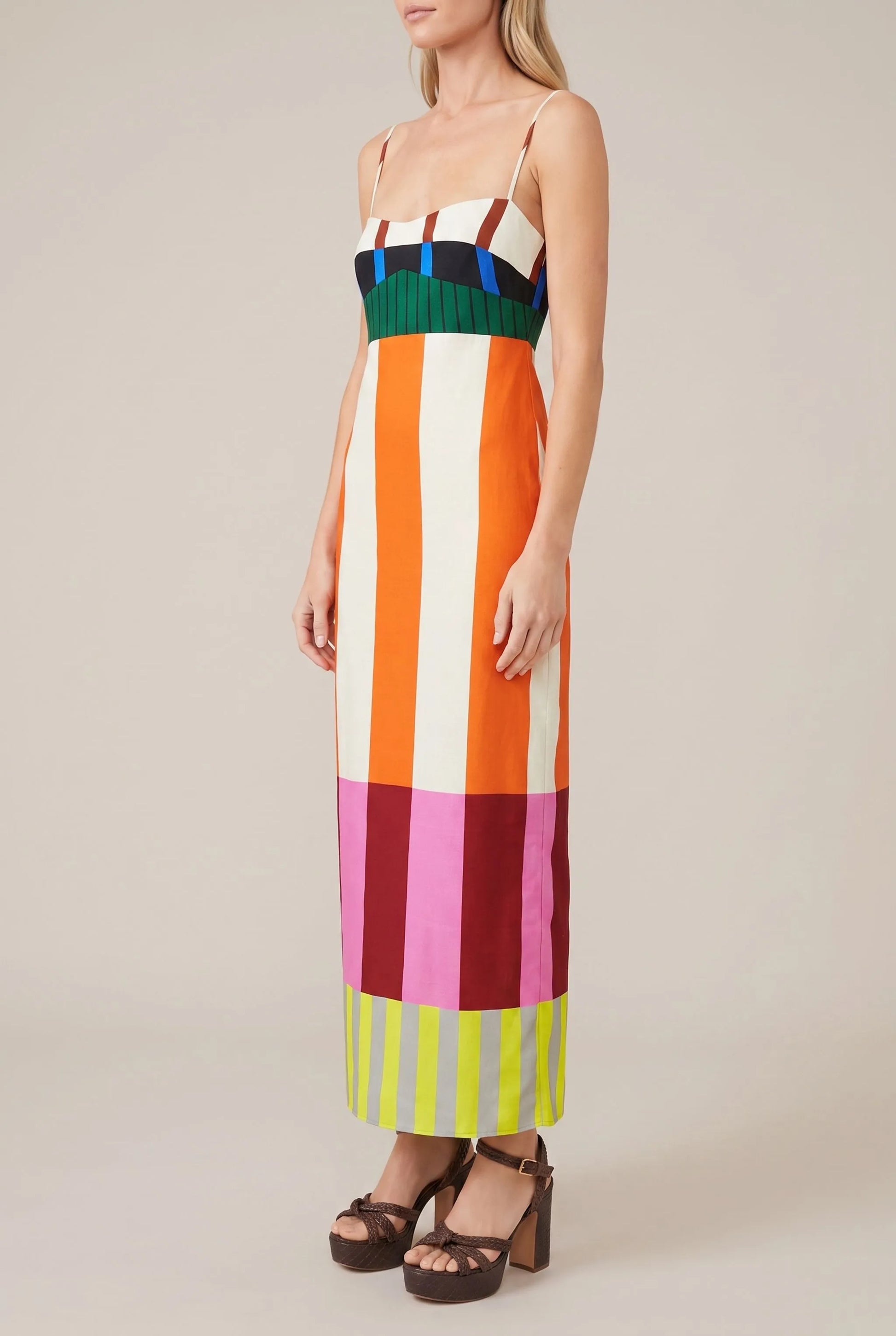 Sunova | Maxikleid Mit Geometrischem Muster