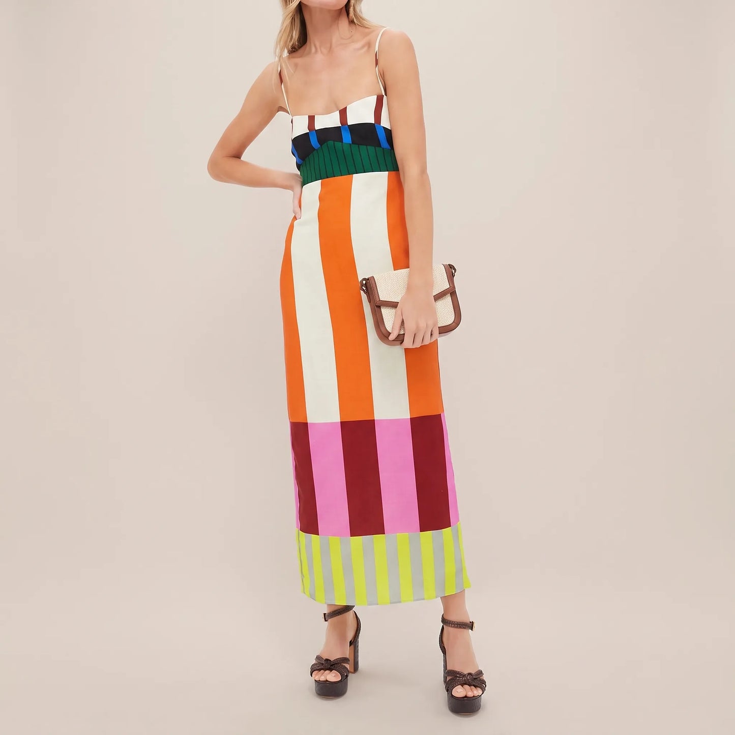 Sunova | Maxikleid Mit Geometrischem Muster