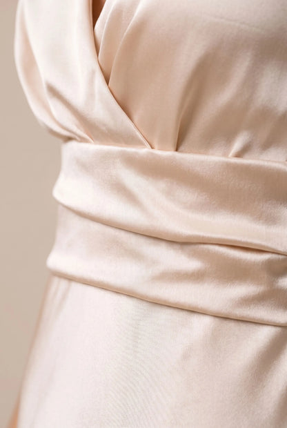 Sylvane | Langes Fließendes Abendkleid Mit Beinschlitz