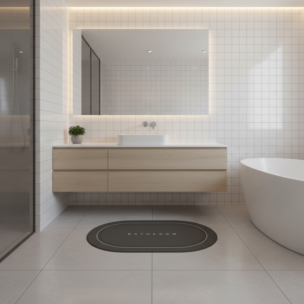 Tappetino da Bagno Antiscivolo DryLux | Tappetini Bagno Asciugatura Rapida