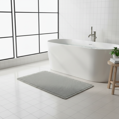 Tappetino da Bagno Antiscivolo con Nappe | Tappetino Waffle