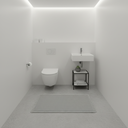 Tappetino da Bagno Antiscivolo con Nappe | Tappetino Waffle