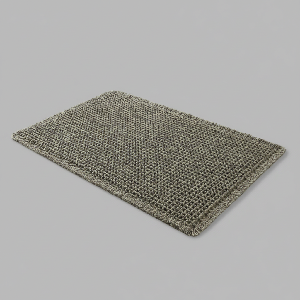 Tappetino da Bagno Antiscivolo con Nappe | Tappetino Waffle