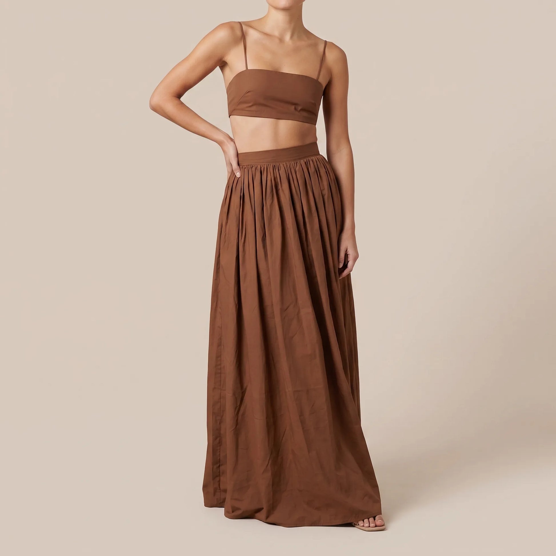 Tentora | Luftiges Zweiteiler Set Damen Sommer Mit Maxirock