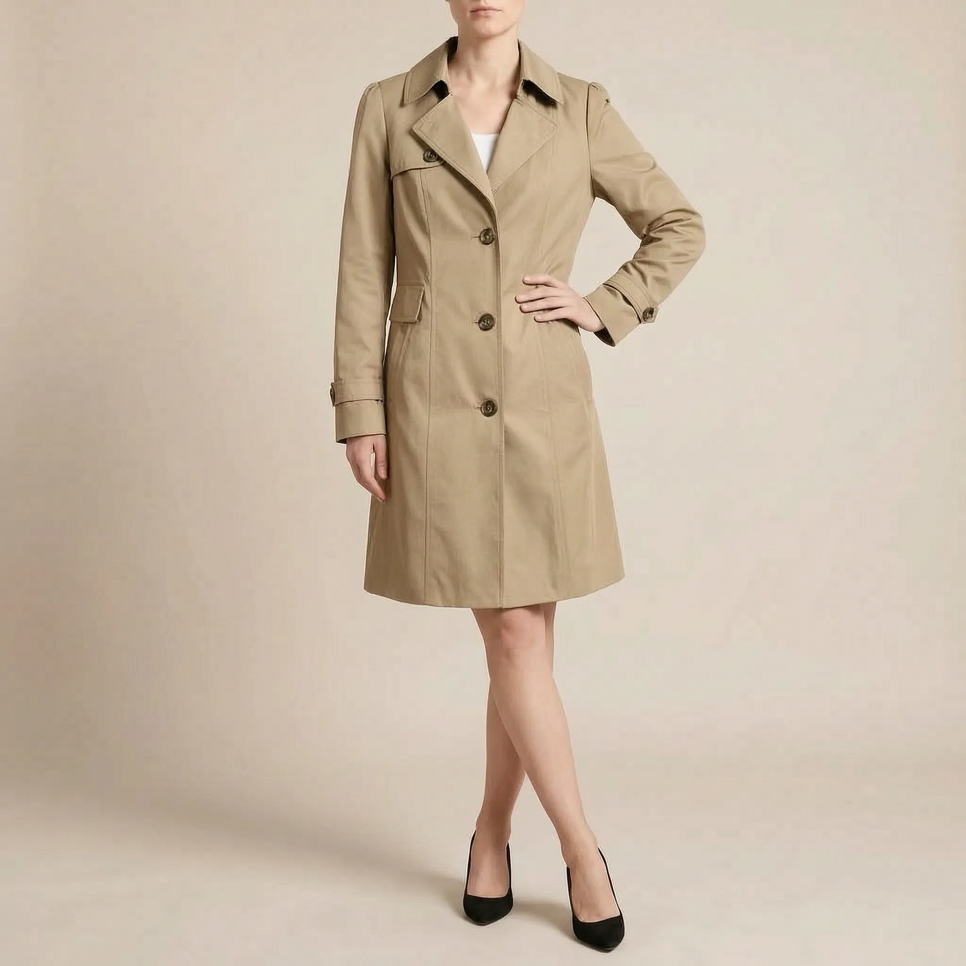 Trenchara | Kurzer Damen Trenchcoat