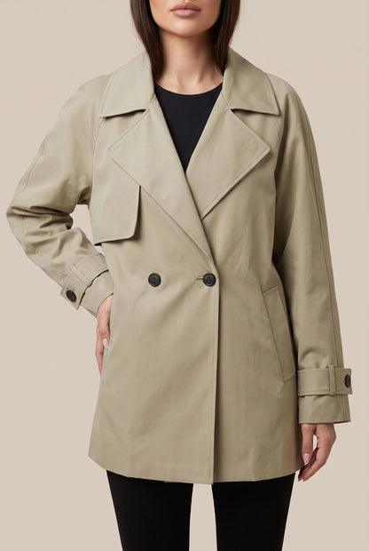 Trenova | Kurzer Taillierter Damen Trenchcoat