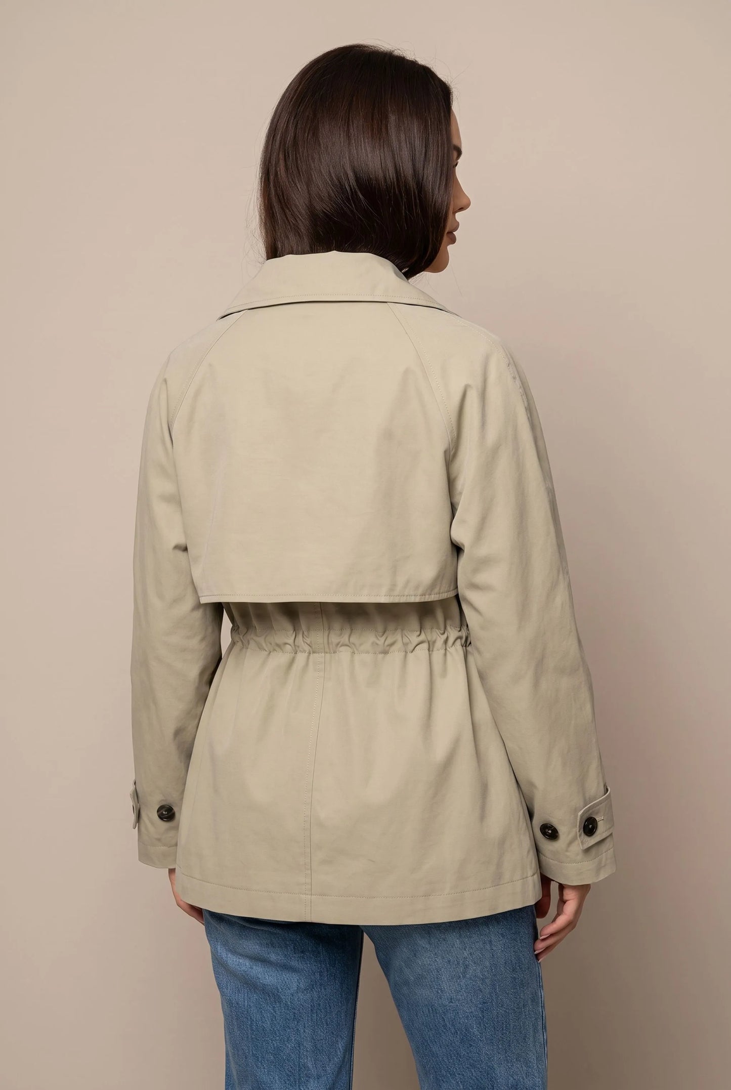 Trenova | Kurzer Taillierter Damen Trenchcoat