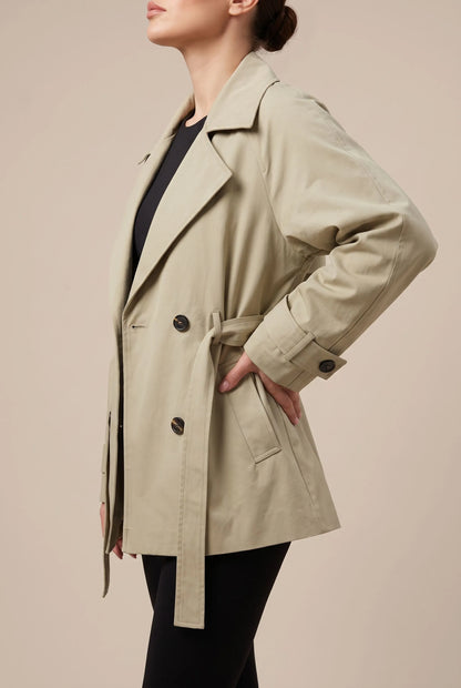 Trenova | Kurzer Taillierter Damen Trenchcoat