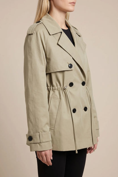 Trenova | Kurzer Taillierter Damen Trenchcoat