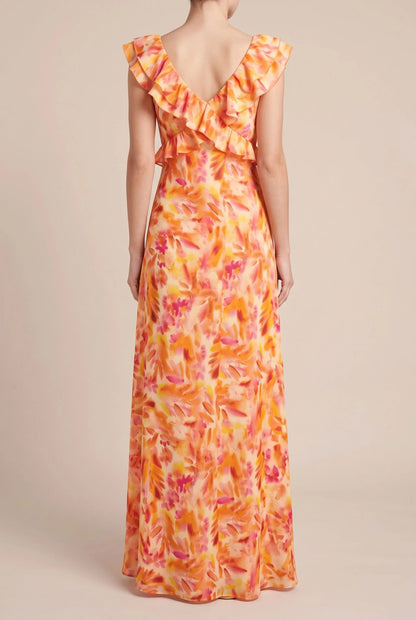 Tropina | Langes Sommerkleid Mit Floralem Muster
