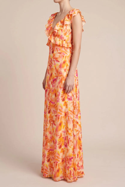 Tropina | Langes Sommerkleid Mit Floralem Muster