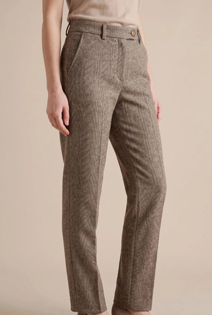 Trovira | Moderne Damenhose Mit Fischgrätmuster