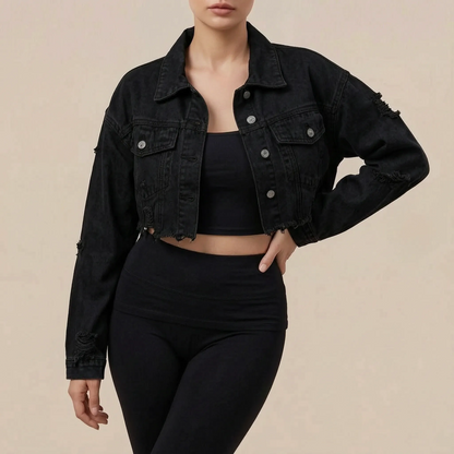 UrbanEdge | Kurze Jacke Mit Offenen Kanten
