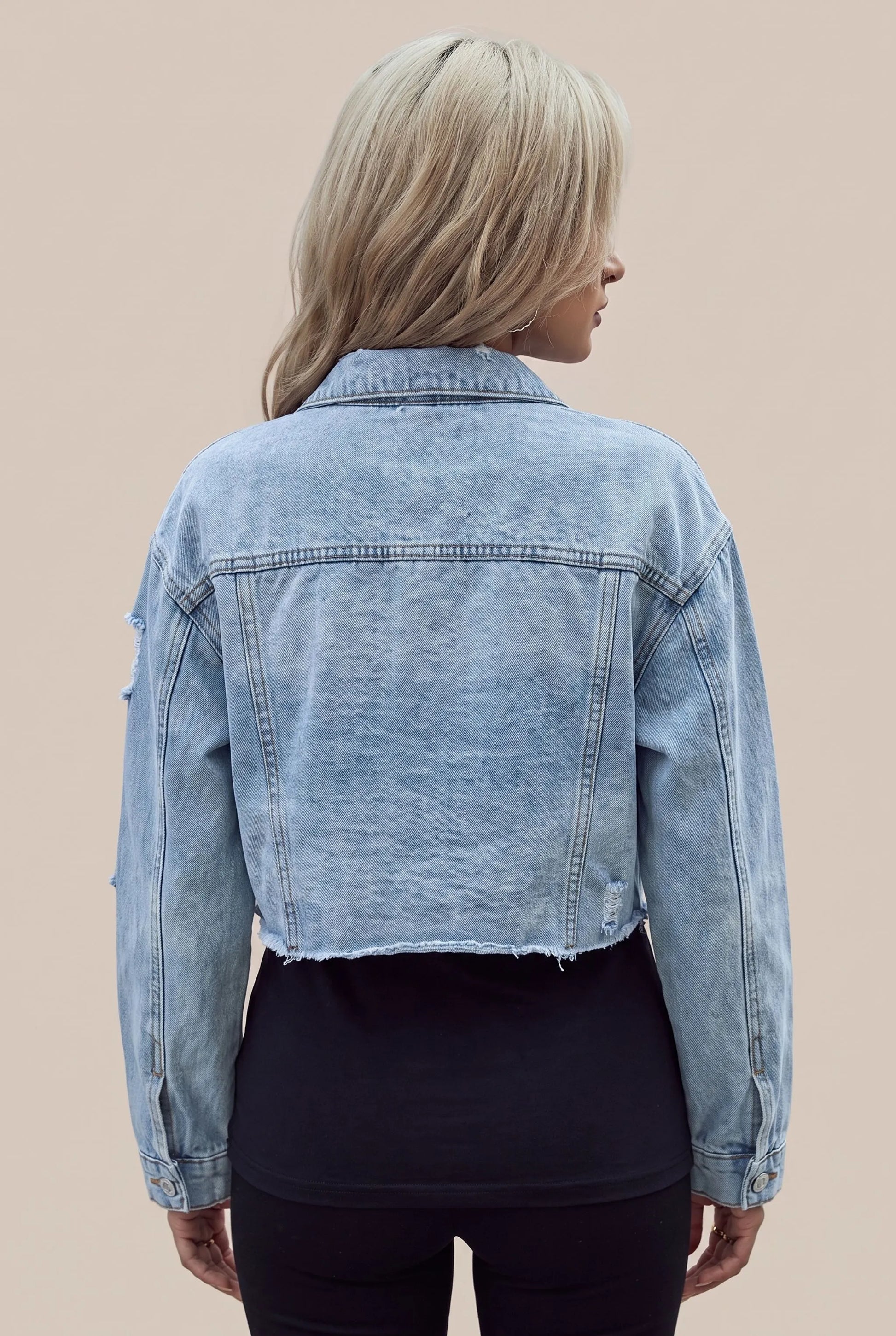 UrbanEdge | Kurze Jacke Mit Offenen Kanten