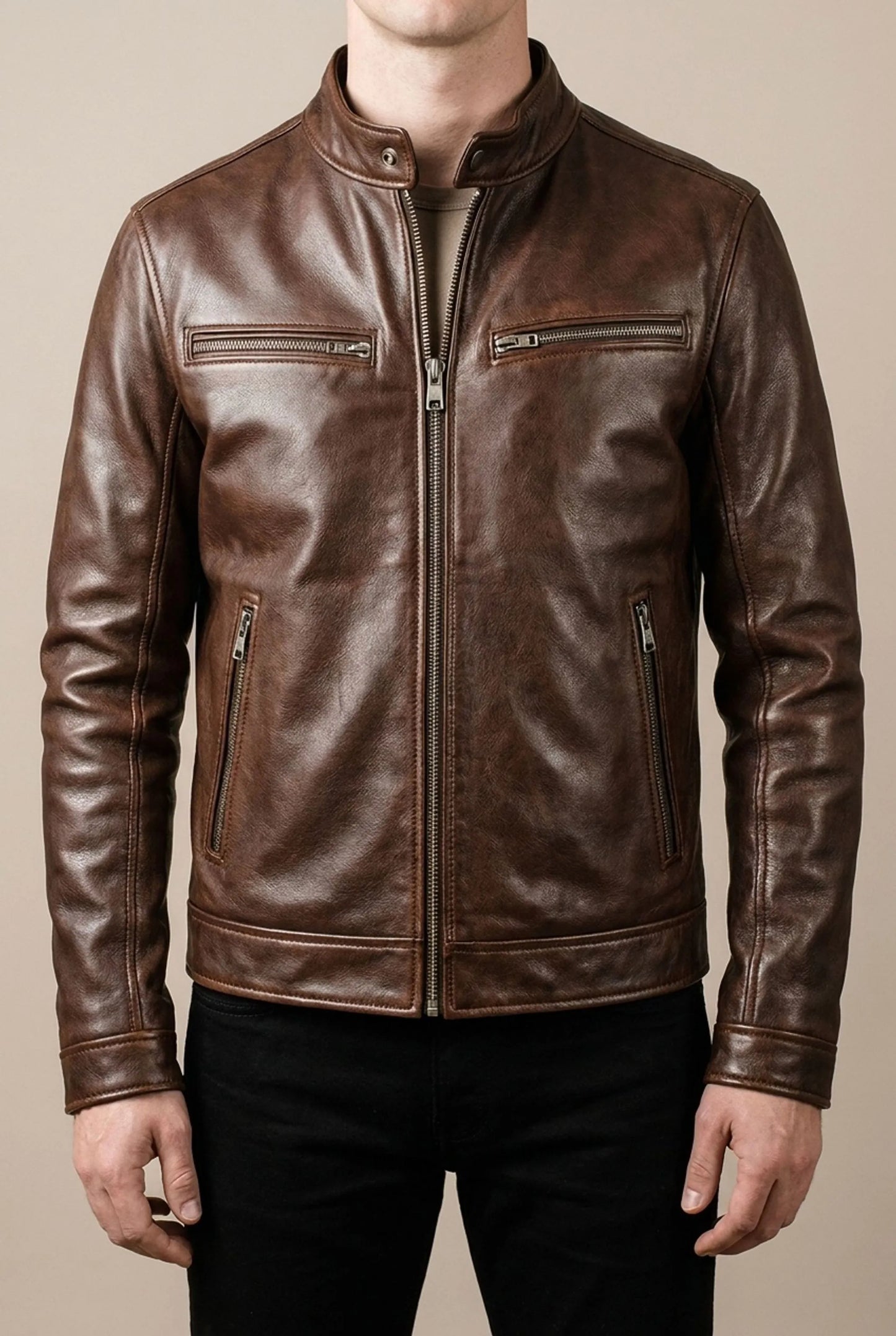 UrbanRide | Klassische Motorradjacke Für Herren