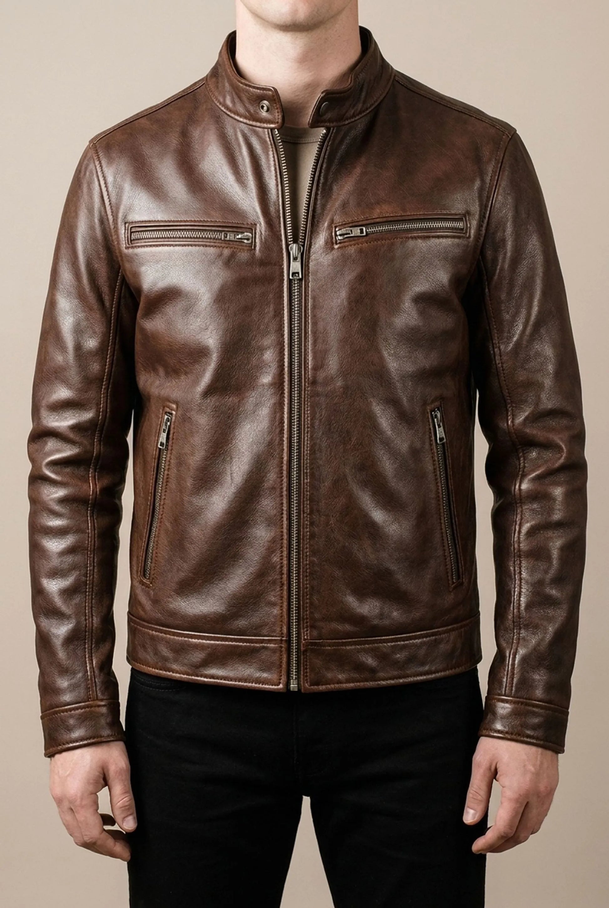 UrbanRide | Klassische Motorradjacke Für Herren