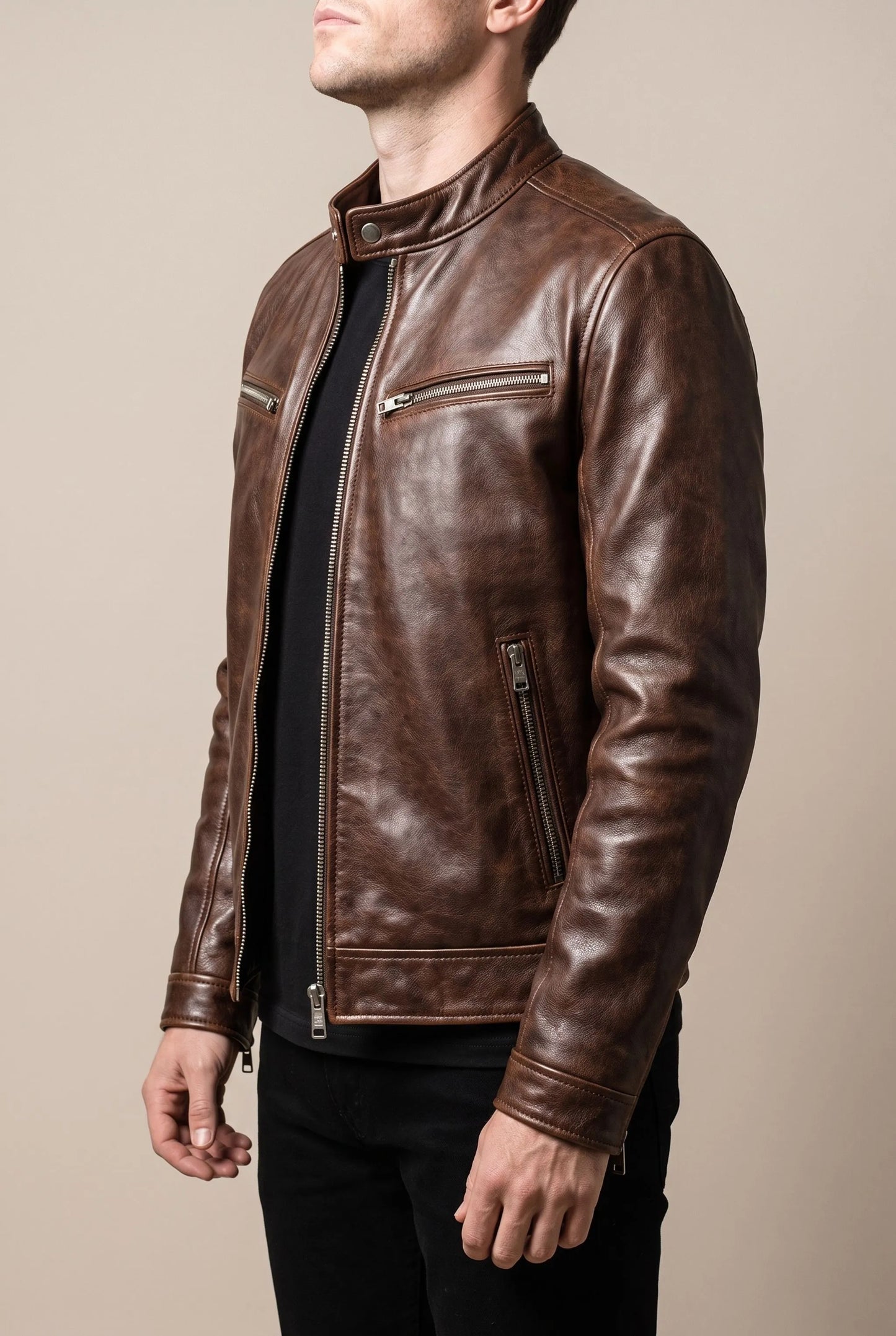 UrbanRide | Klassische Motorradjacke Für Herren