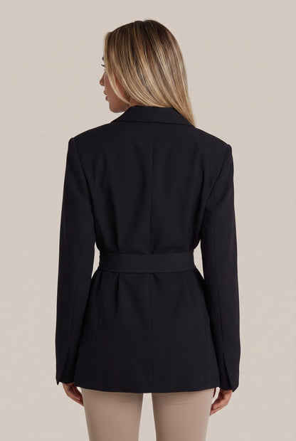 VelaTalia | Sportlich Eleganter Damenblazer Mit Bindegürtel