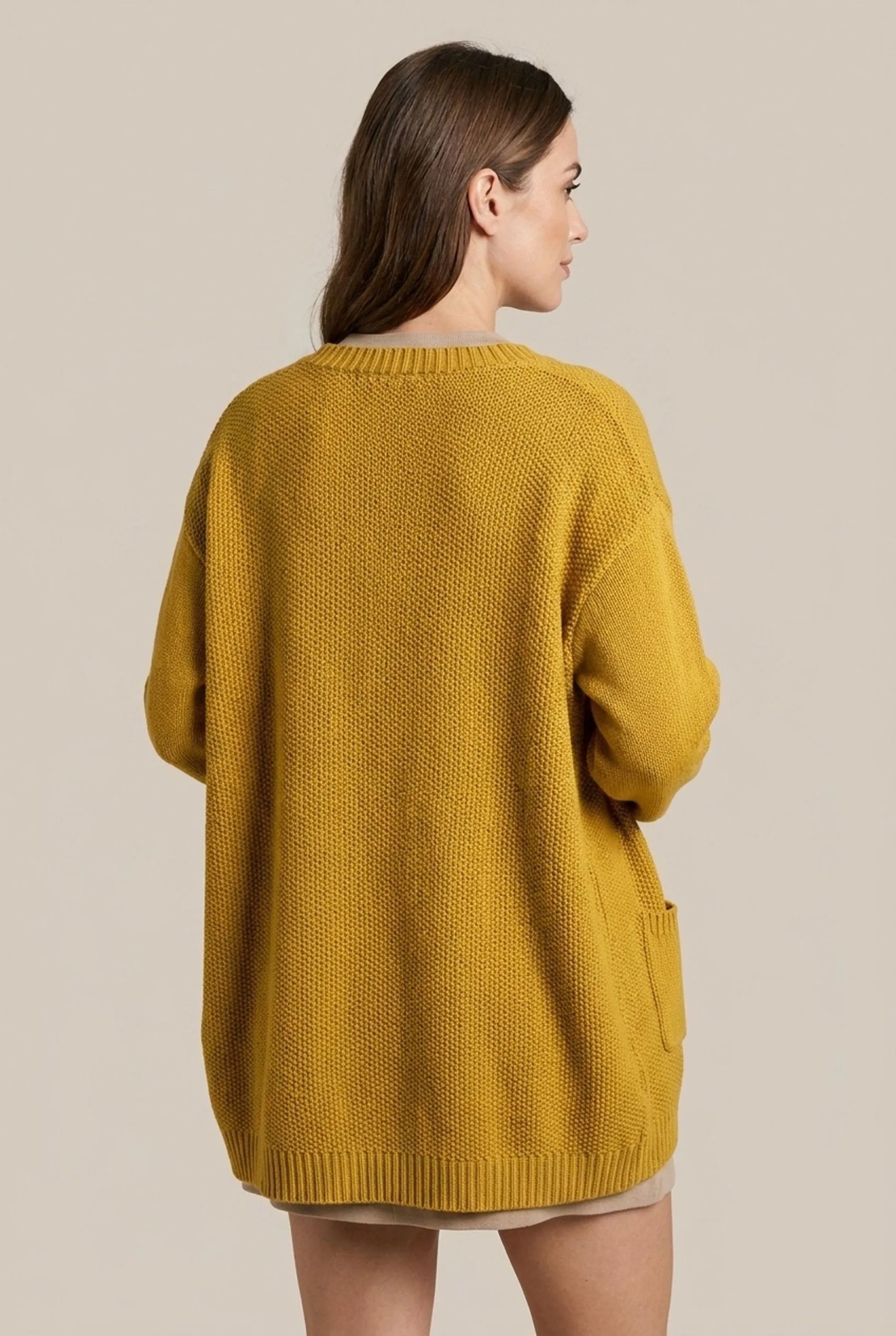 Veldra | Vielseitige Einfarbige Strickjacke