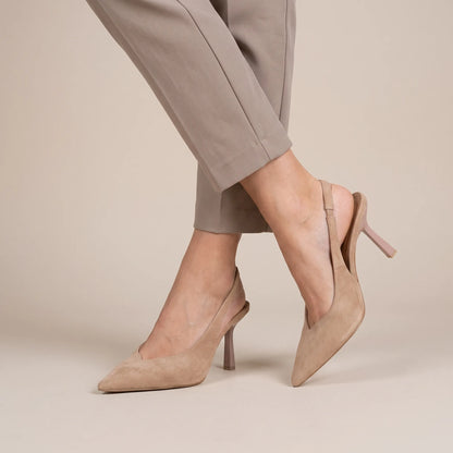 Vellora | Eleganter Slingback-Pumps Mit Spitzer Form