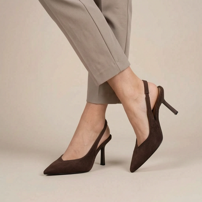 Vellora | Eleganter Slingback-Pumps Mit Spitzer Form